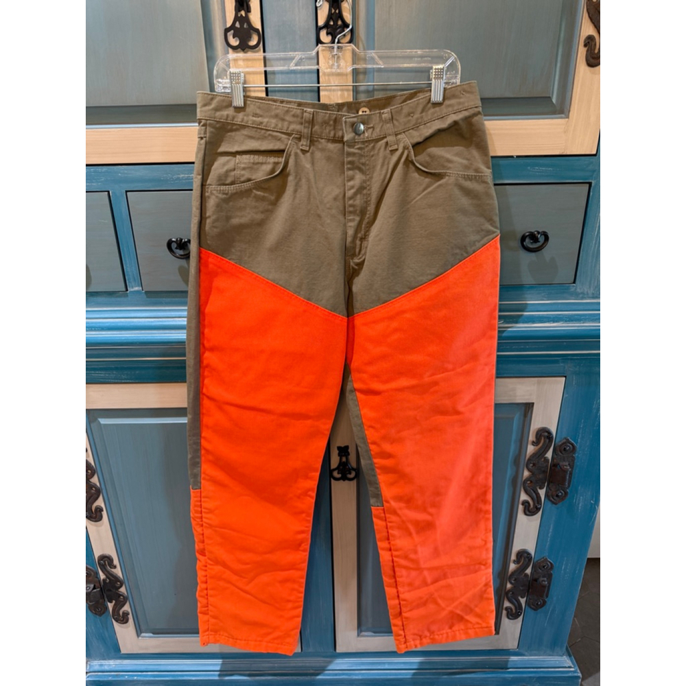 Men's Wrangler ProGear Canvas Hunting Pants Olive Green Orange